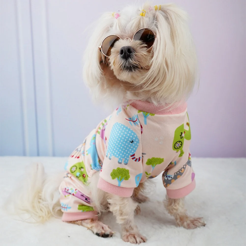 Dog Pajamas Pet Clothes For Small Dogs Cat Pet Puppy Jumpsuit Chihuahua Apparel Sweater for Dogs French Bulldog Pullover 2