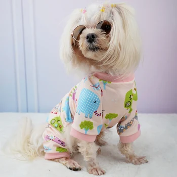 Dog Pajamas Pet Clothes For Small Dogs Cat Pet Puppy Jumpsuit Chihuahua Apparel Sweater for Dogs French Bulldog Pullover 2