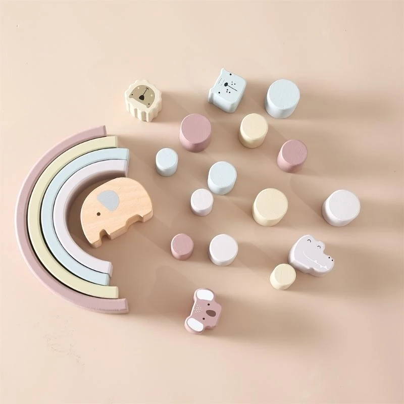 التعليمية التراص كتلة التوازن لعبة تعليمية مقوسة كتلة رياض الأطفال 15UB #4