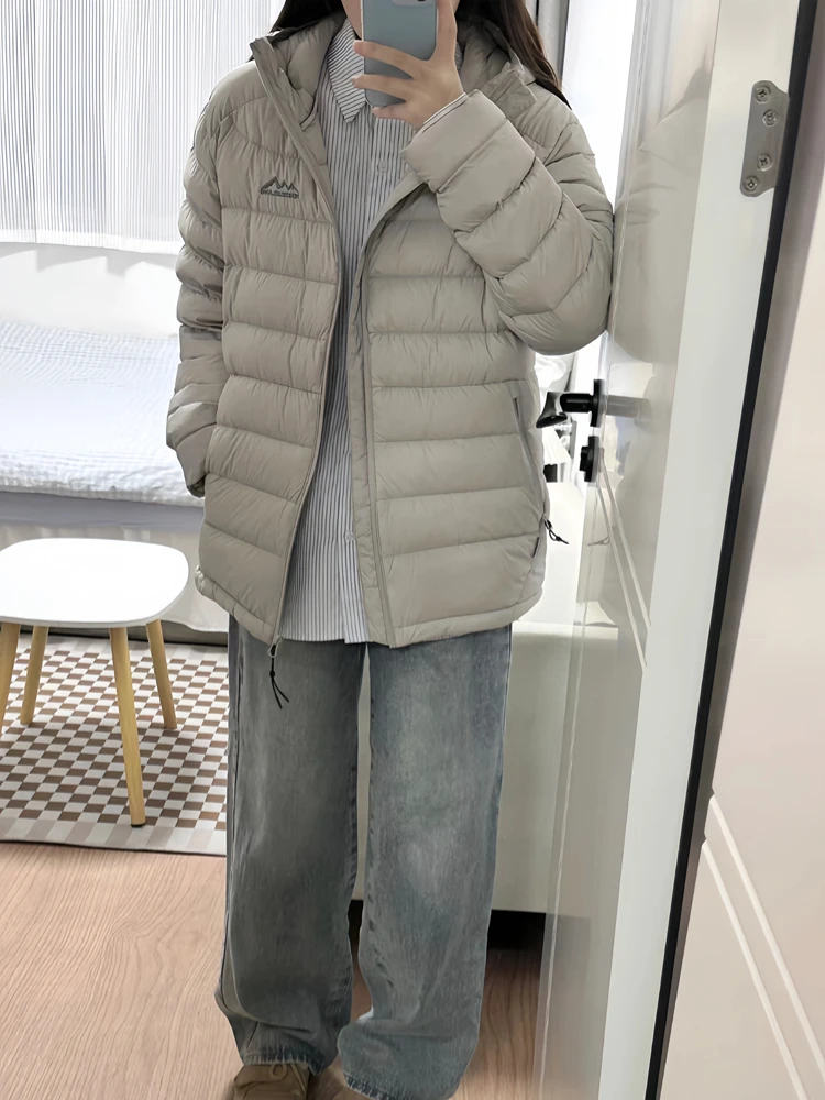 

American Retro Lightweight down Cotton Jaet Women's Winter Design Unique Rib Cage Cotton Coat Trendy Sophistied Feel