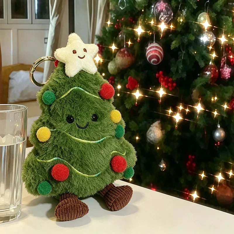 New Christmas Limited Christmas Tree Snowman Plush doll Pendant Bag Pendant doll Keychain for Friends New Year Gifts