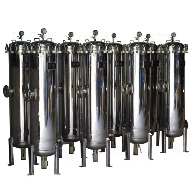 Industrial Grade Precision Water Treatment System High Flow Liquid Cartridge Filter Housings