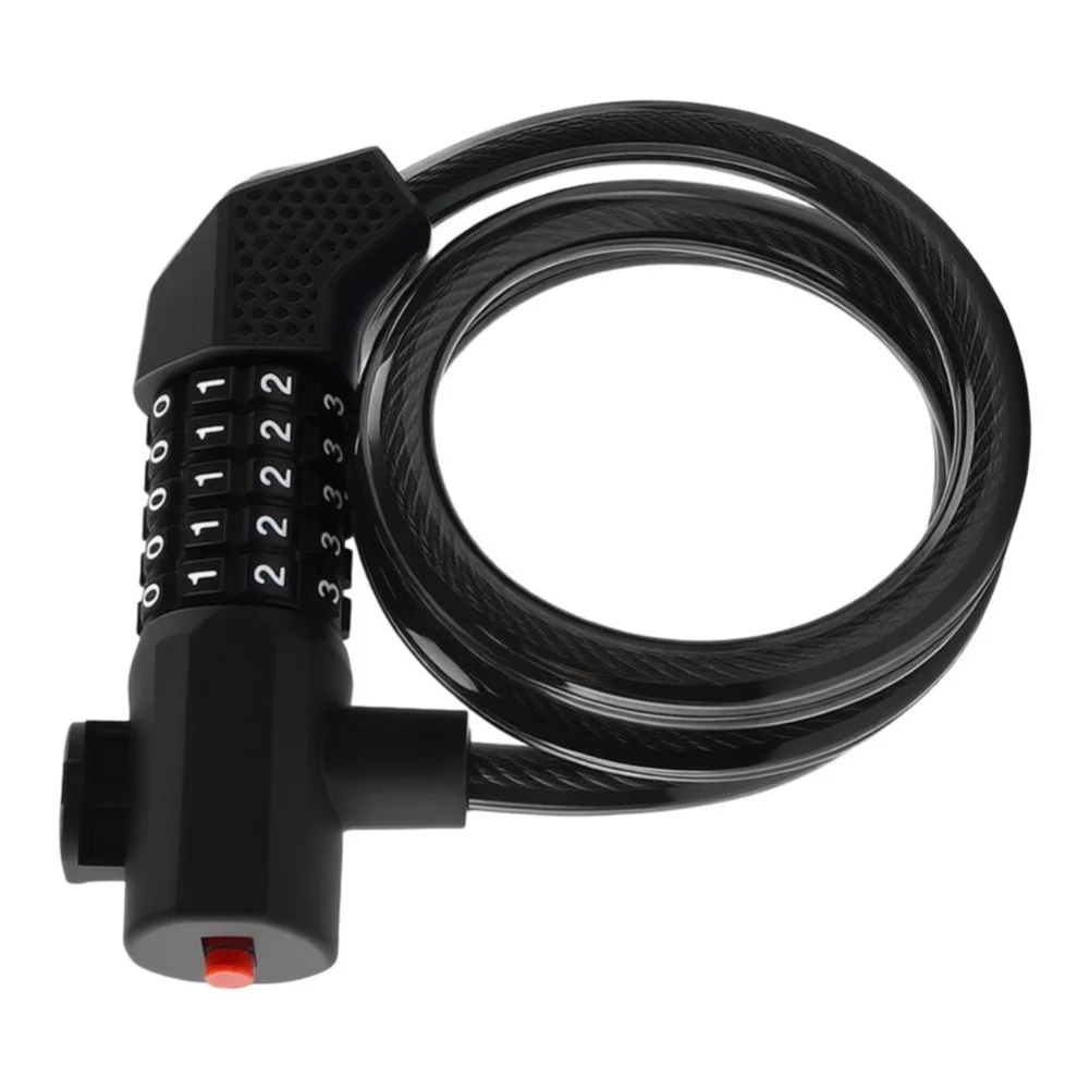 Mode Steel Cable for Bicycle 1.2m Length 11.5mm Thick Key and Numeric Password Outdoor For Bike Security  Mode