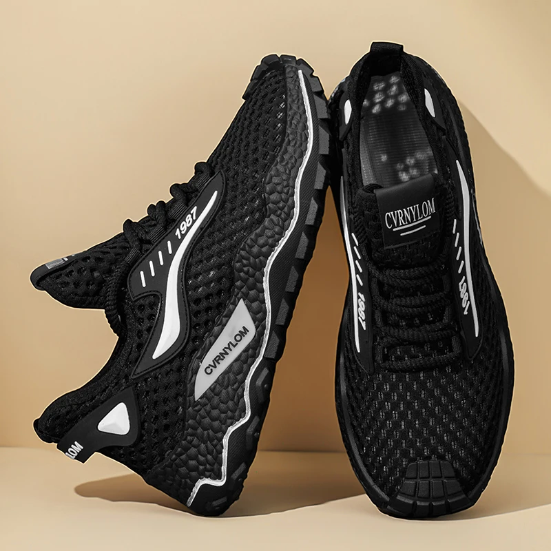 

Brand men's running sneakers breathable mesh outdoor light walking comfortable leisure summer training men's shoes