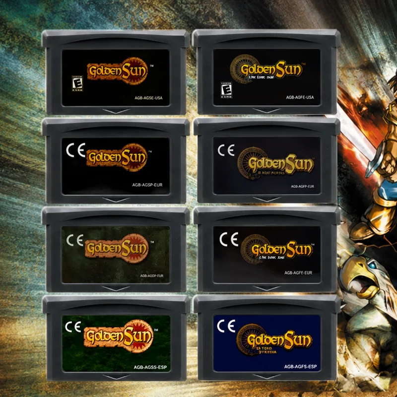 GBA Golden Sun Series Game Cartridge 32 Bit Video Game Console Card Golden Sun The Lost Age for GBASP