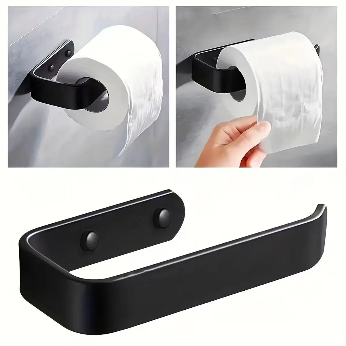 Drilled Installation - Wall-Mounted Toilet Paper Holder, Tissue Holder, Bathroom Roll Holder, Bathroom Accessories, Bathroom Accessories