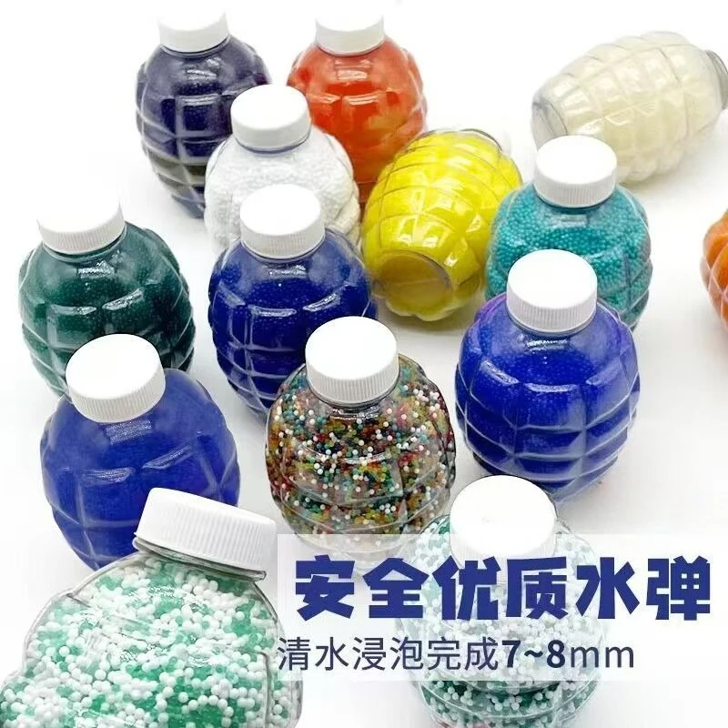 

20K Water Balls Beads with Bottle 7-8mm Gel Water Beads Works for Gel Ball Gun and Splatter Ball Blaster Non-Toxic No Stain