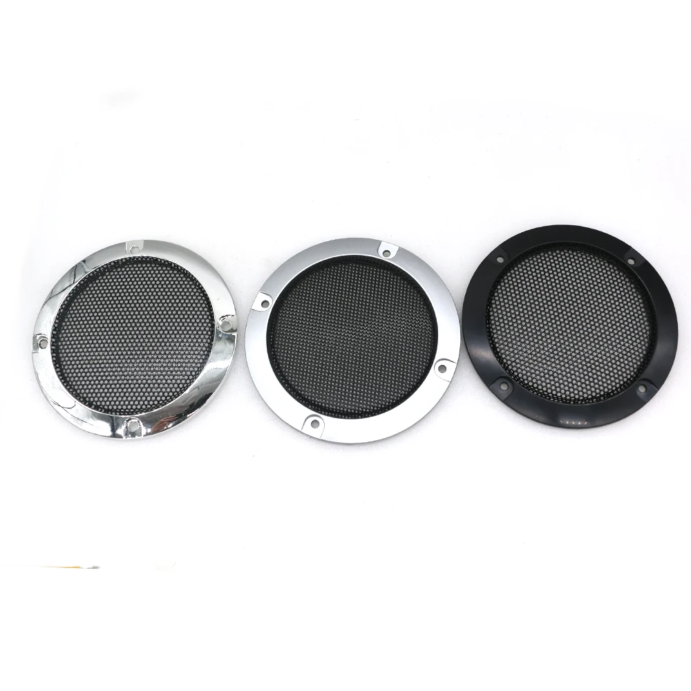 3 بوصة 9.5 سنتيمتر شبكة المتكلم غطاء شبكي شبكة مستديرة كروم أسود لتقوم بها بنفسك الصوت والفيديو ممر ألعاب خزانة أجزاء الكرة والدبابيس آلة بيع #5