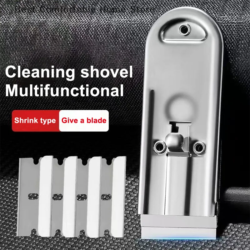 Superior Stainless Steel Decontamination Scraper; Ideal for Cleaning Ceramic Tiles in Kitchen and House