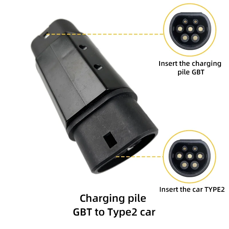 Gbt zu Typ 2 iec 62196 gb/t zu Typ 2 ev Adapter Buchse zu Buchse Stecker