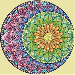 DIY Circular Mandala 5D Special Shape Diamond Art Kits for Beginners,Diamond Art Painting Kits for Home Wall Decoration Gift
