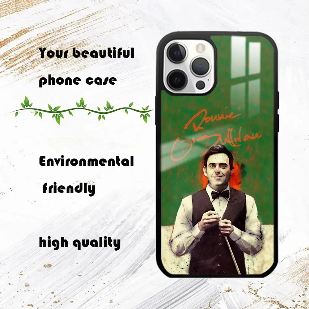 The Rocket R-Ronnie OSullivan Snooker Phone Case For iPhone 16 15 14 13 12 11 Pro Max Plus Mini PC Fashion mirror phone case