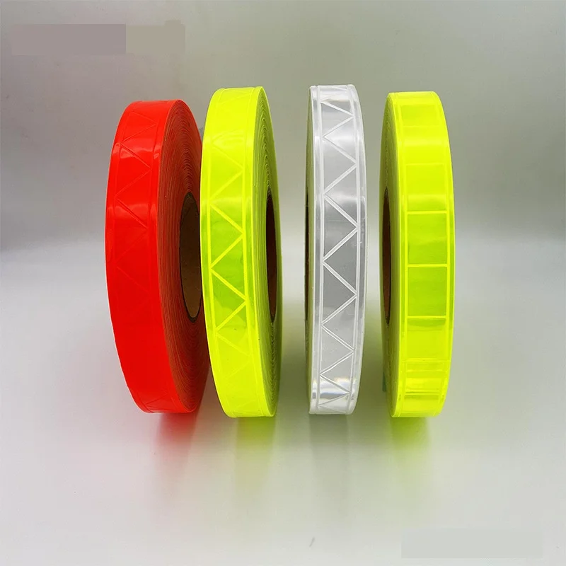 2.5CM PVC Micro Prism Reflective Lattic Tape Night Warning Flashing Safety Sewing Material Traffic Garment Accessories