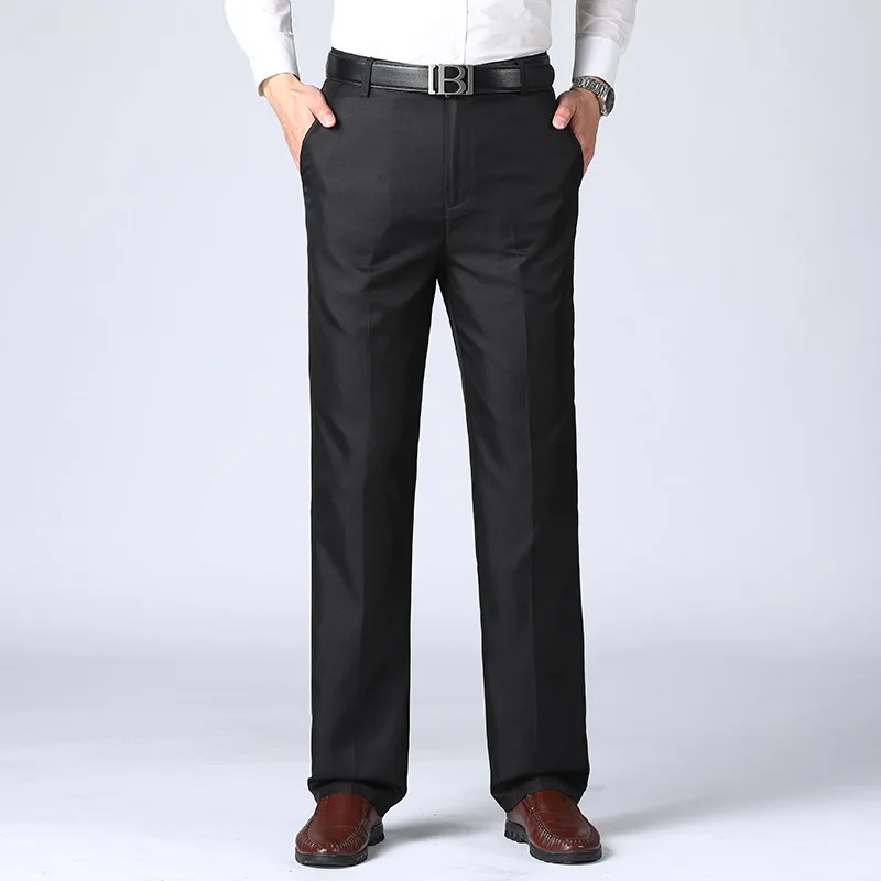 MRMT 2024 Brand New Men\'s Trousers Pants For Male Imitation Ice Silk Men Trouser High Waist Casual Suit Pant Man Trousers