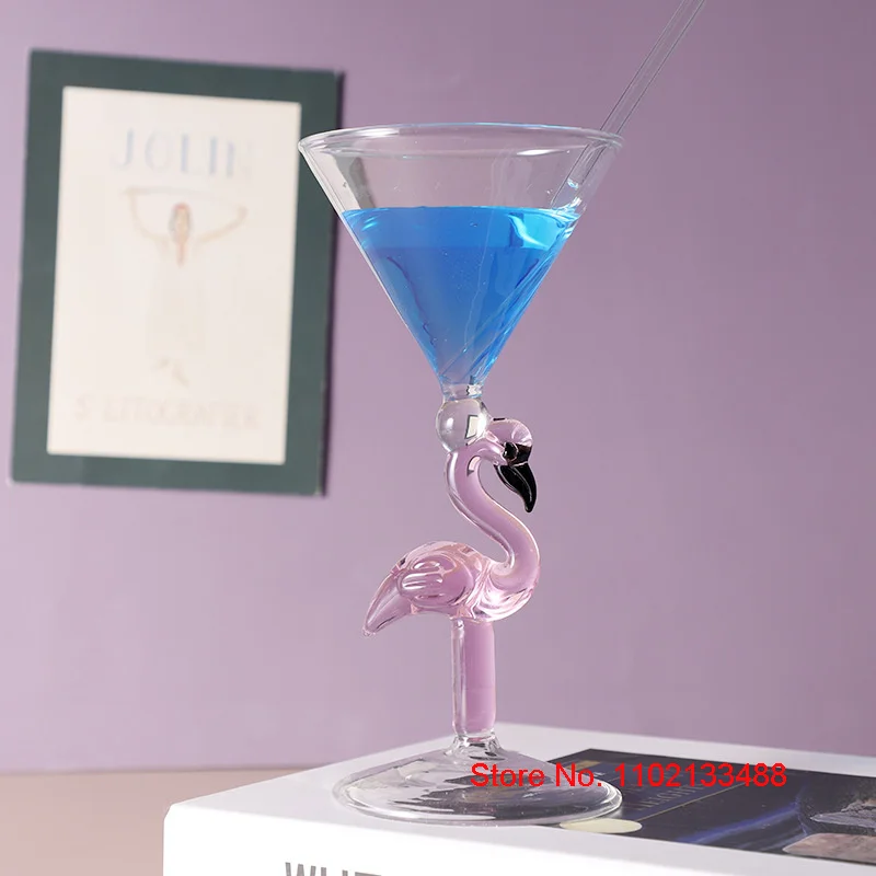 Flamingo Cocktail calice Cup 2023 ultimi regali per feste di Design bicchiere da vino Creative Bar Atmosphere Decor Cocktail Glass Martini Cup