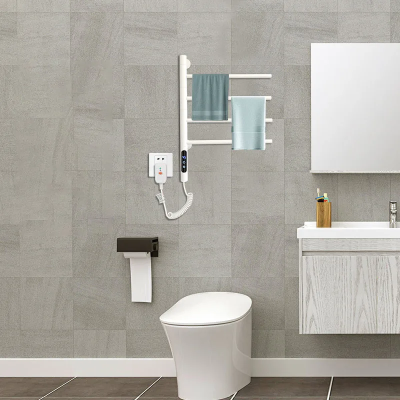 Smart Heated Electric Towel Racks Heater Drying Rack Stainless Steel Electric Electric Heating Towel Rack