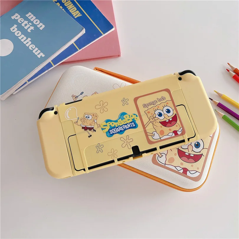 bonito-bob-esponja-para-interruptor-caso-escudo-protetor-caixa-de-habitacao-dividida-para-nintendo-switch-acessorios-ns-oledconsole-tpu-fundas