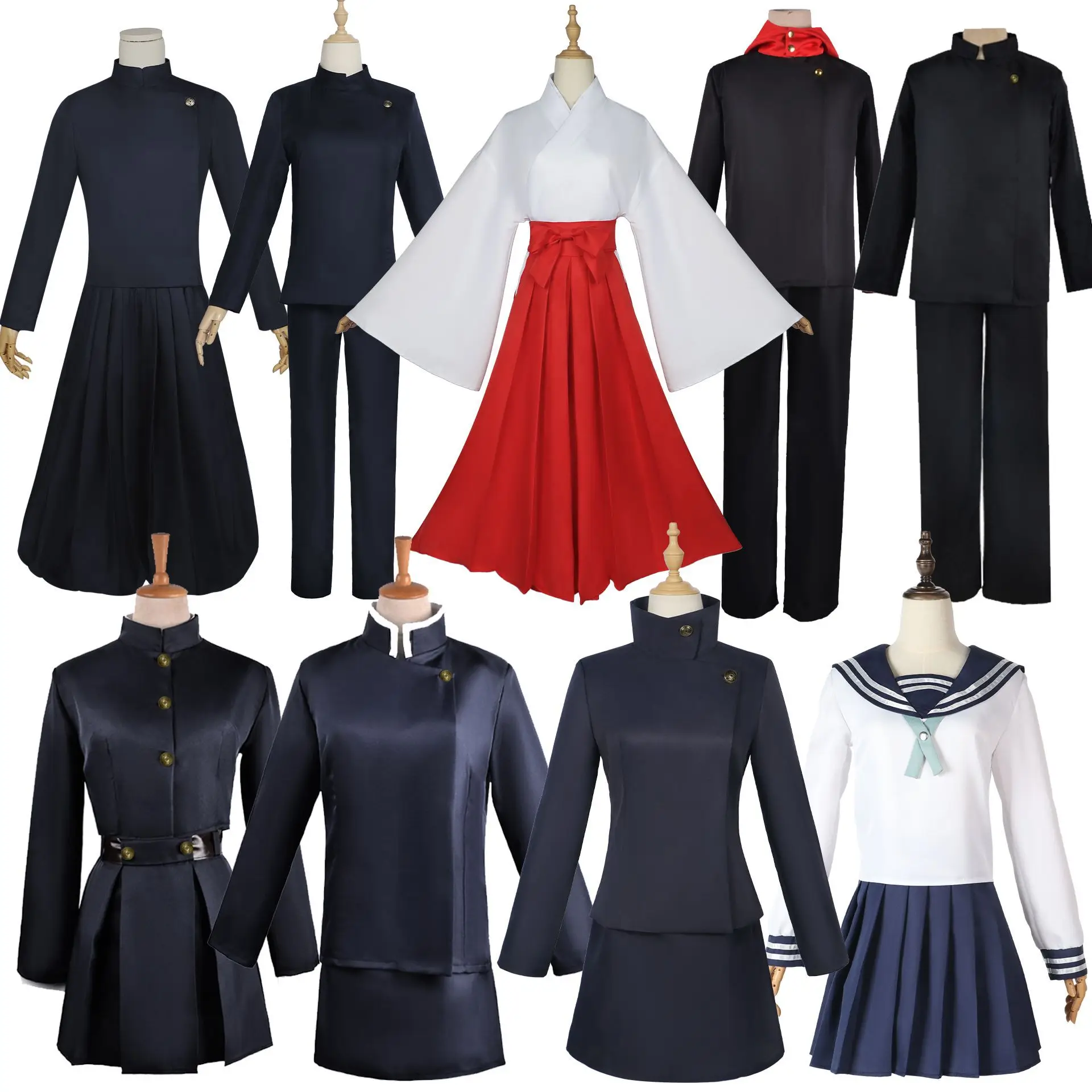 Anime Jujutsu Kaisen Cosplay Costums Iori Utahime Cos Japanese Dress Slim Elegant Clothes for Women Kimono Suits Halloween Party