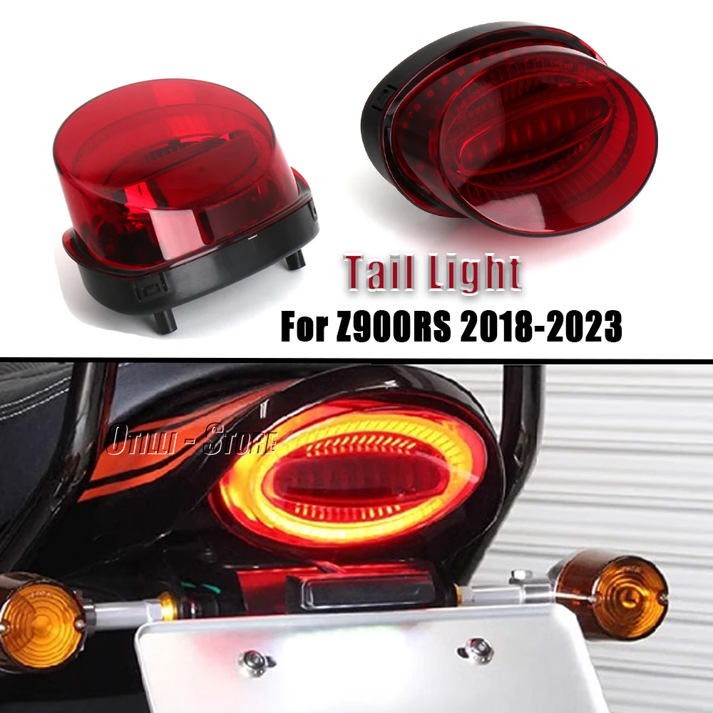 For KAWASAKI Z900RS Z900 RS Z 900 RS 2018- Taillight Plug And Play Motorcycle LED Rear Warning Brake Light Waterproof Tail Light