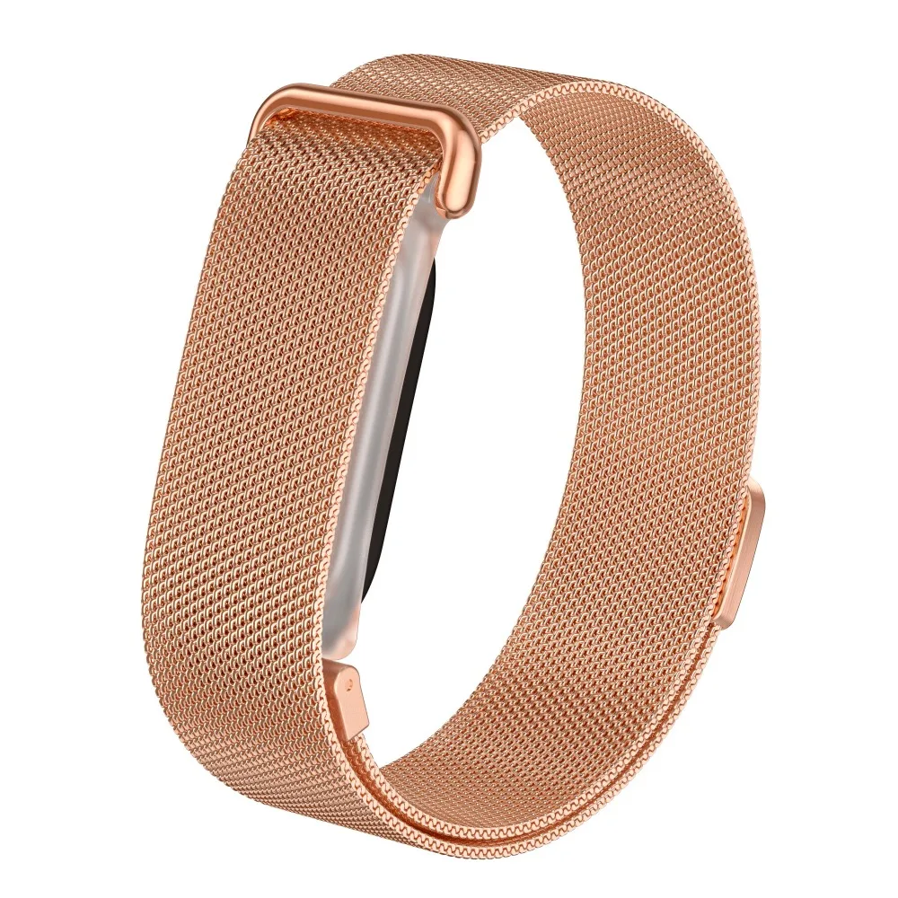 For Google Fitbit Air Smart Band Premium Milanese Stainless Steel Magnetic Strap Quick Release Business Replacement Band
