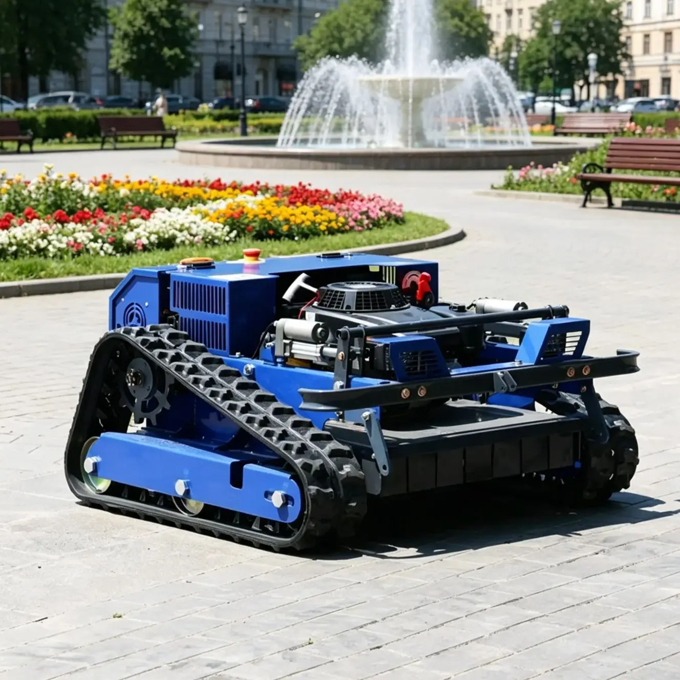 

Customized Self-propelled Remote Control Mowing Robot With Adjustable Design Perfect For Farm Large Area Grass Cutting Jobs