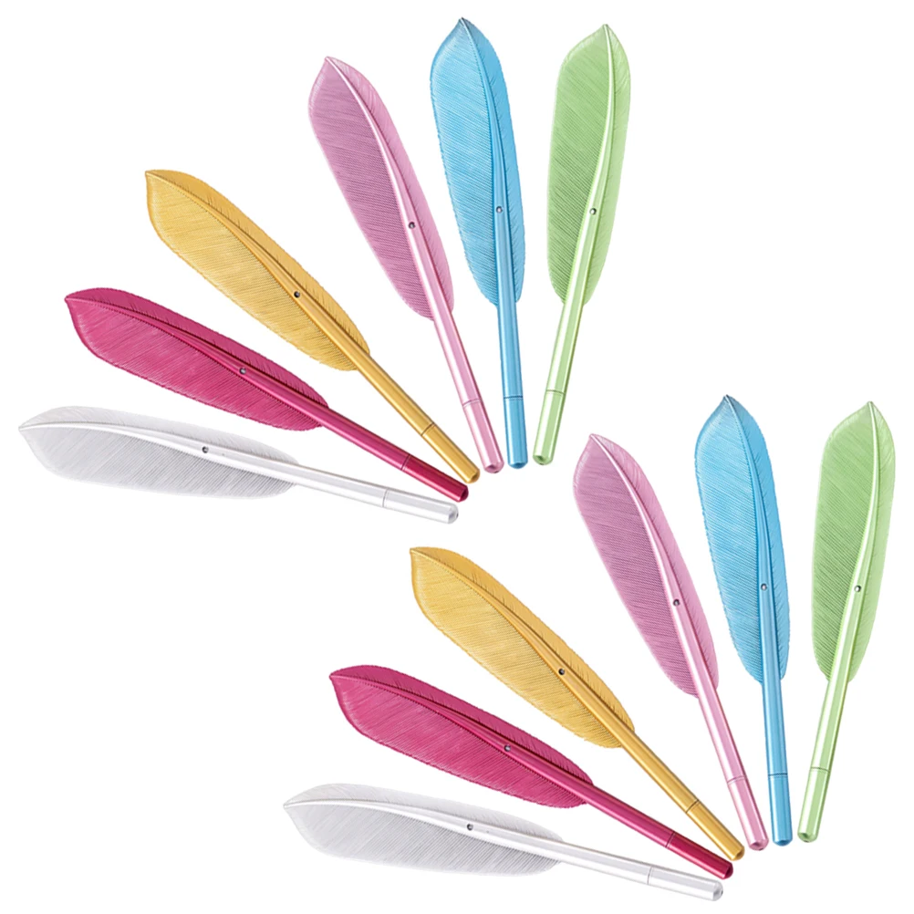 

12pcs Colored Pens Gel Writing Plume Daily Use Refillable Ink Student Office Supplies Portable Business Novelty