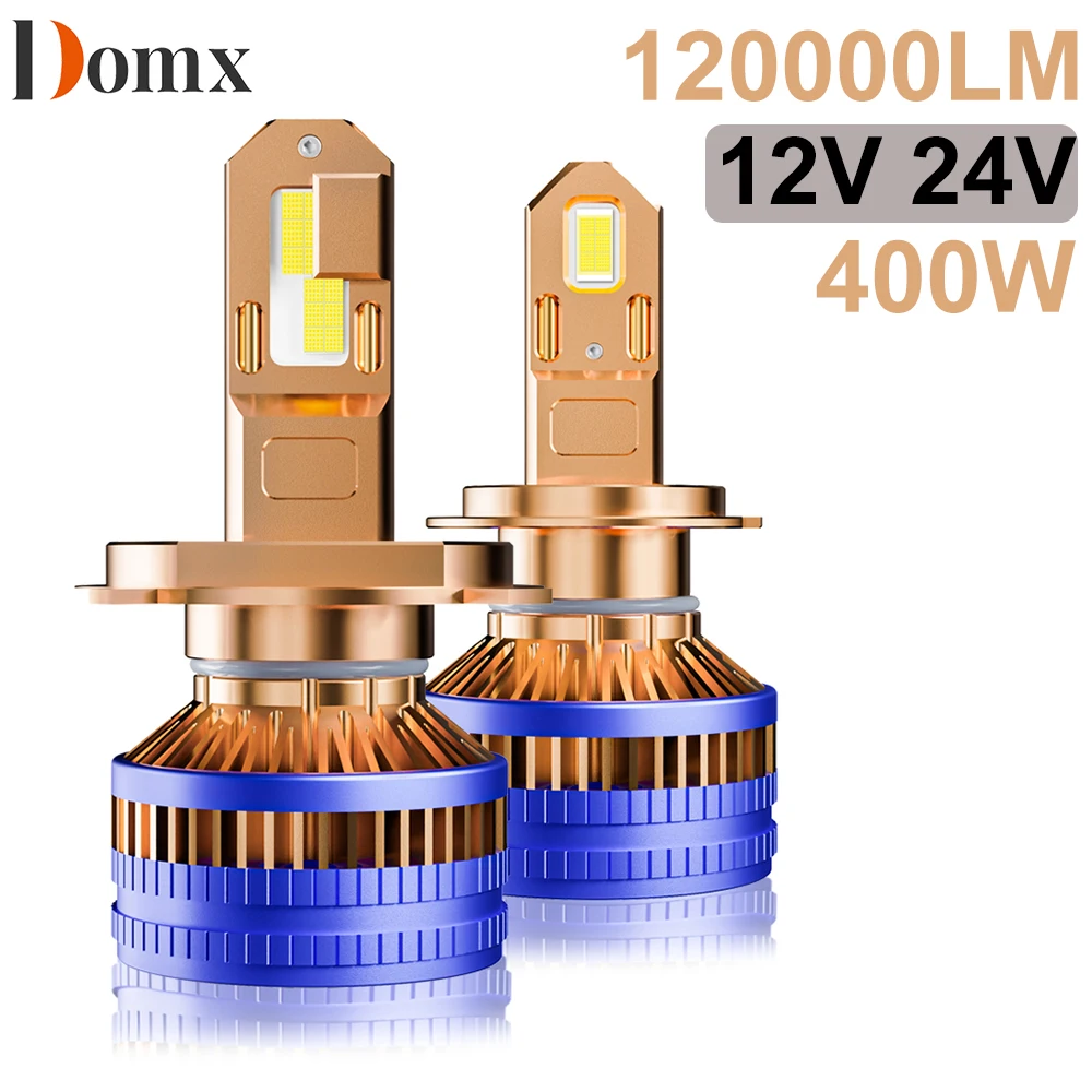 

Domx 400W H4 H7 Canbus LED Car Headlight H1 H8 H9 H11 9005 HB3 9006 HB4 Atuo LED Light Fog Lamp Motorcycle 12V 24V 6000K