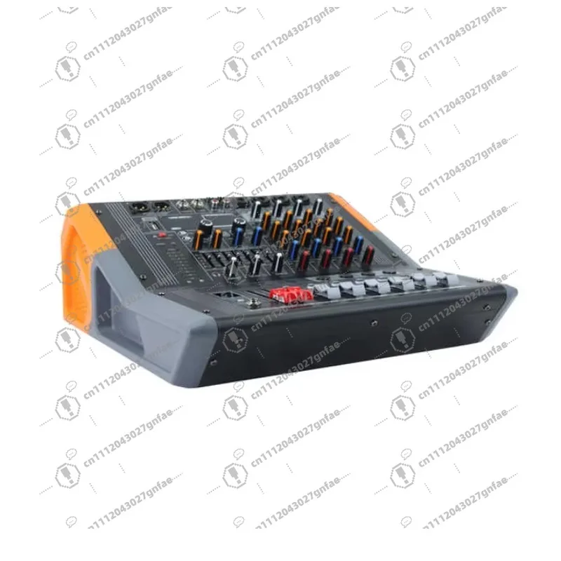 Professional 4/8 Channel Active Mixer with Built-in Amplifier, 600 Watt Mixer Amplifier Audio