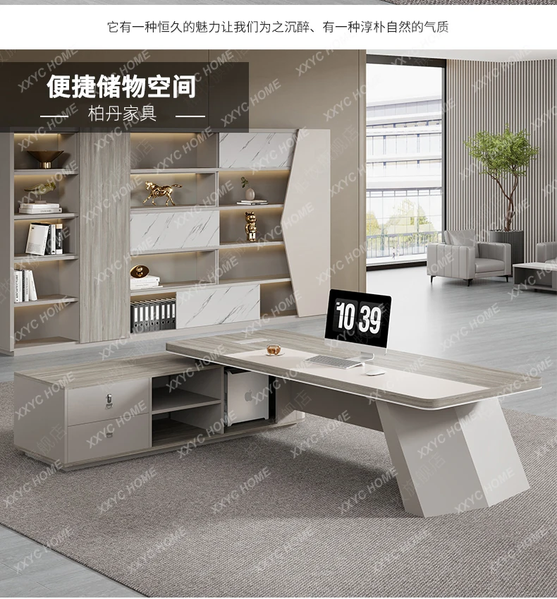 MMJ N49 J Large Household Office Desk Study Cheap Modern Corner Coffee Office Desk Computer Home Writing Escritorio Oficina Furn