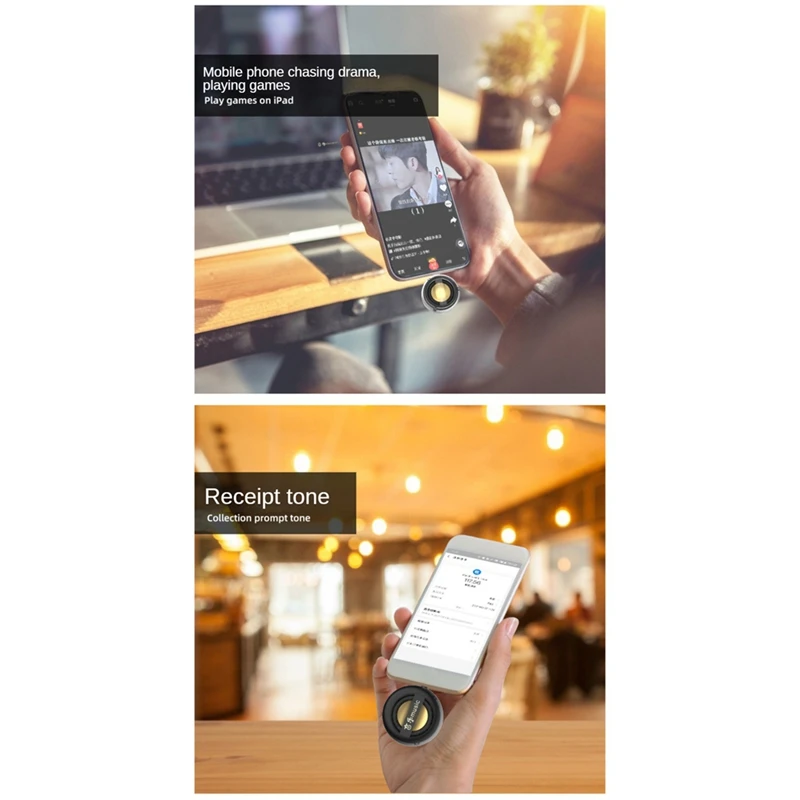 ●Portable Mini Speaker Universal Type-C Sound Box Type-C Plug in Mobile Phone Amplifier External Wired Home Clear