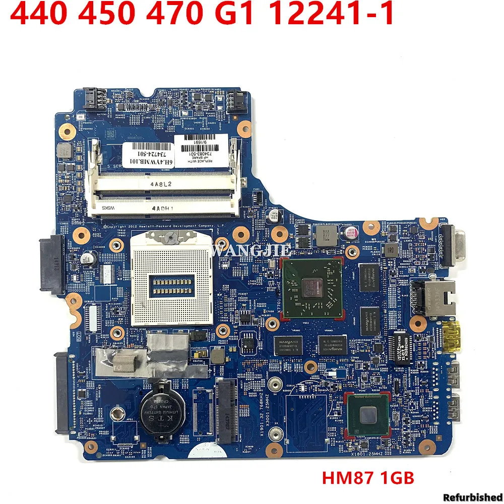 

Refurbished For HP ProBook 440 450 470 G1 Laptop Motherboard 734083-001 734083-501 734083-601 12241-1 48.4YW04.011 HM87