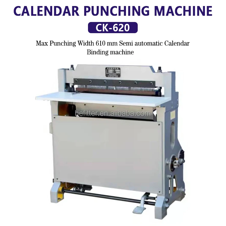 CK-620 Semi-Automatic Paper Punching Machine  Punching Holes in Notebooks Spiral Binding Punching Machine