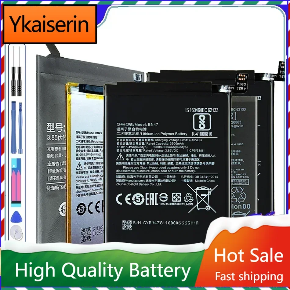 Battery For Xiaomi Mi Mix Max 2 3 4C 5 5X 5S 6 6X 8 Lite Pro 9 SE CC9 5X 2S BM22 BM3L BM36 BM39 BM3E BM3B BM49 BM3M BM51 Bateria