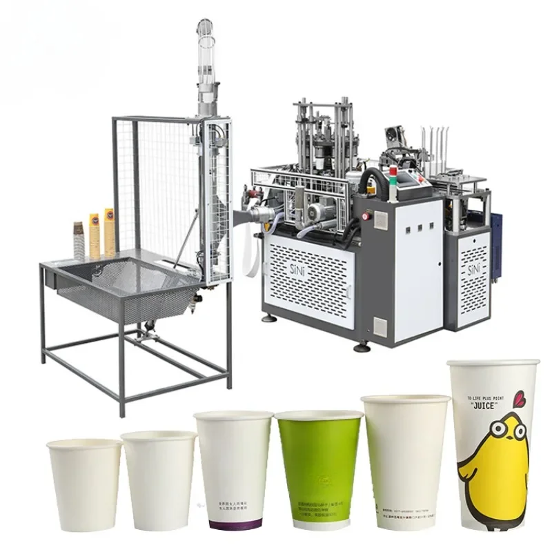 Hot Cold Drink Coffee Paper Cups Making Machine Middle Speed Production Line Two Side Paper Fully Automatic Cup Making Machine