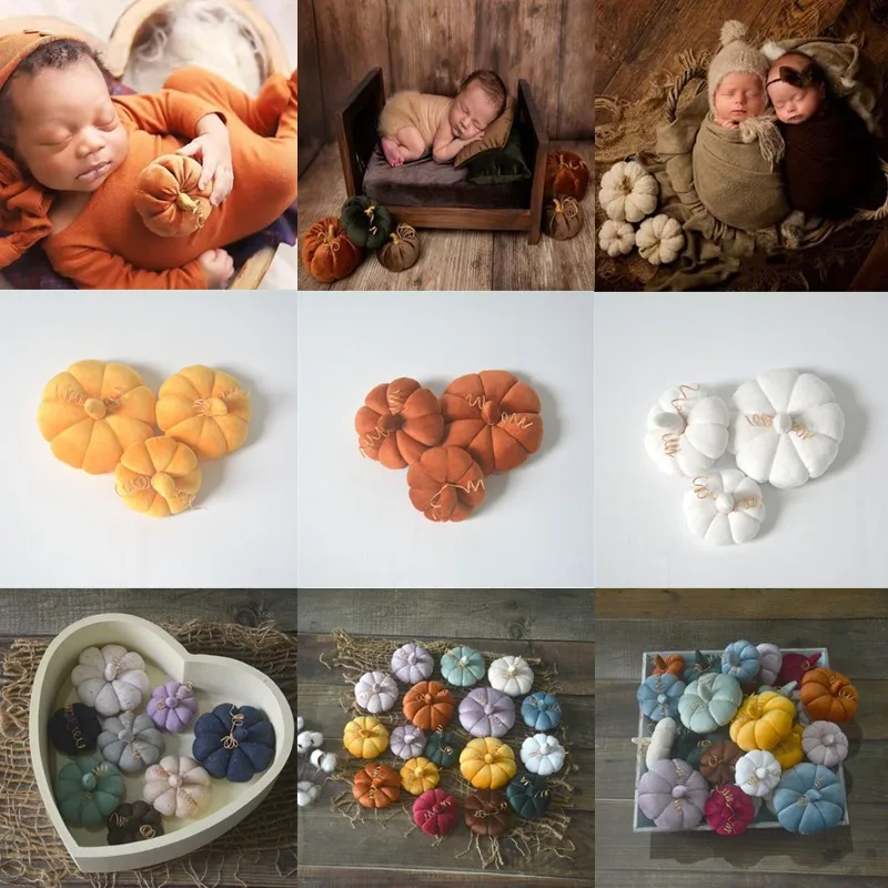 

❤️ Реквизит для фотосъемки новорожденных, аксессуары, милая мини-тыква, 3 шт./компл., реквизит для детской фотосессии, украшение для детской съемки, фотография