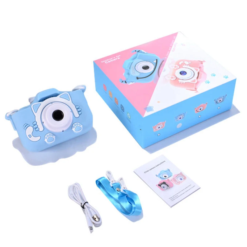 2024 Upgraded Mini Camera Cute Cartoon Children’s Camera Fun HD Dual Camera Rechargeable Camera Best Birthday Gift