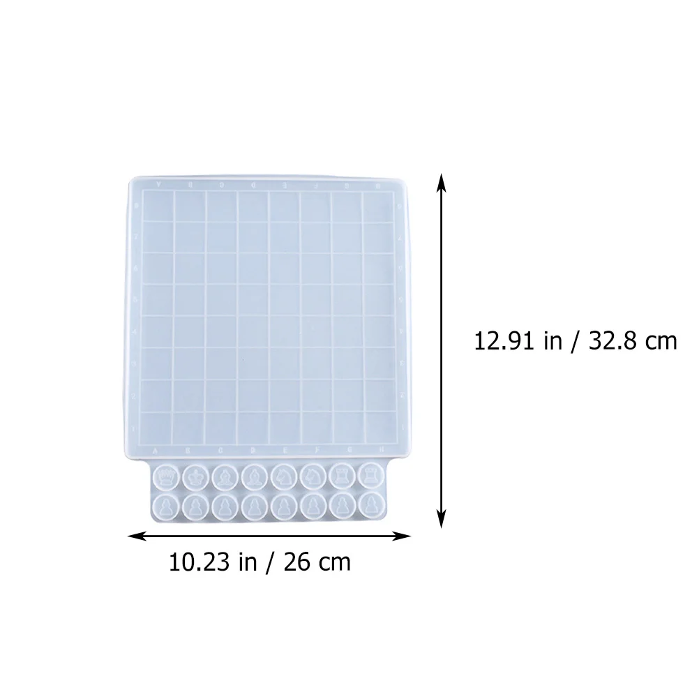 

Chess Board Mold Silicone Resin Casting Diy Game Set Epoxy Craft Durable Flexible Chess Pieces Molds For Jewelry Making