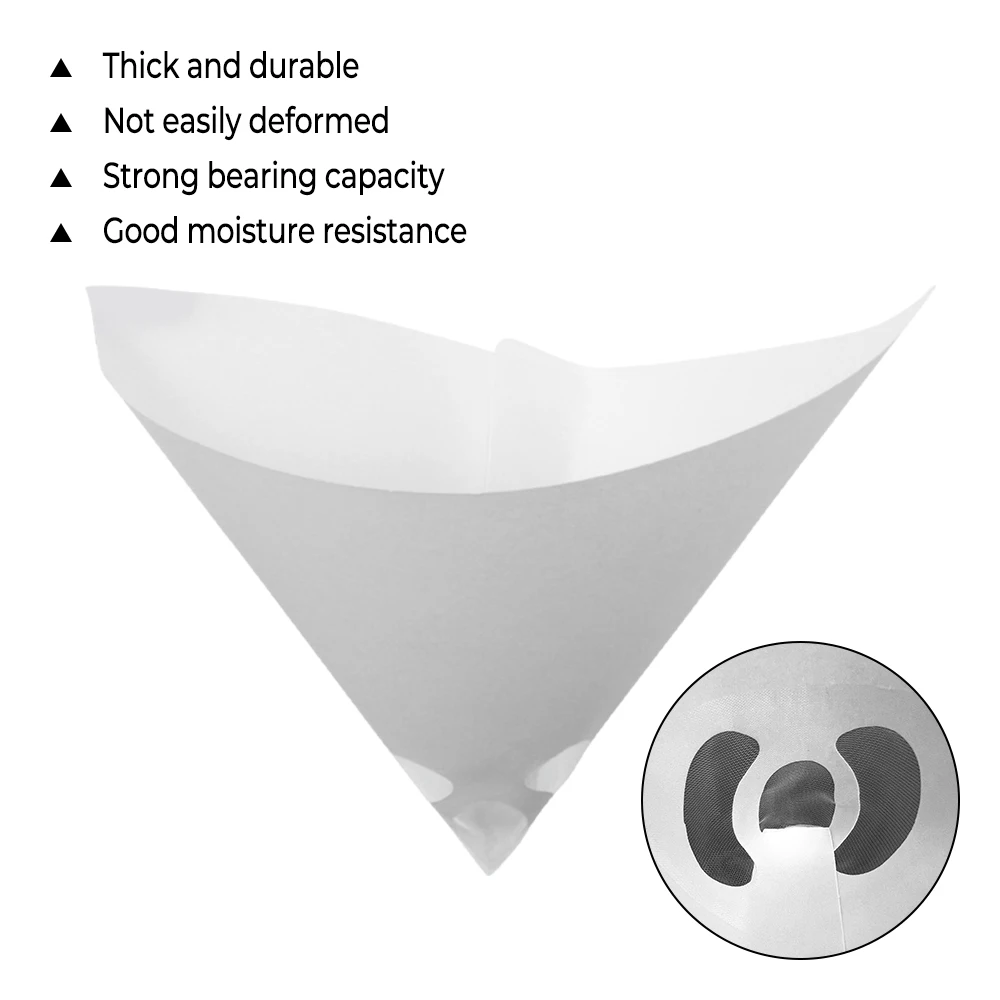 100 Mesh Purifying Straining Cup Funnel Disposable Conical Nylon Micron Papers 200 Pcs Paper Filters Paint Filter