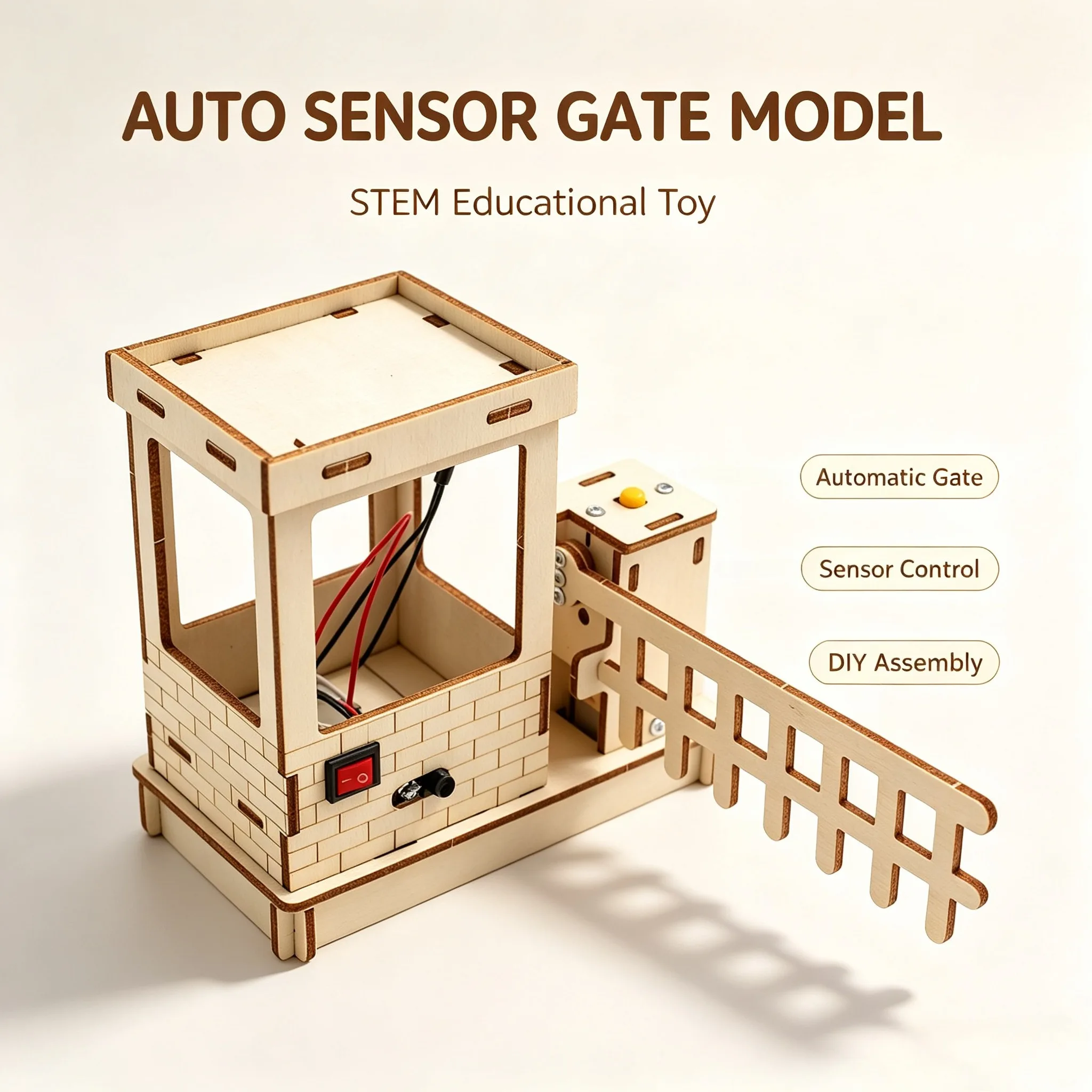 Children's Science and Education Experiment Models, DIY Smart Sensor Door Science and Education Toys and Gifts view 5