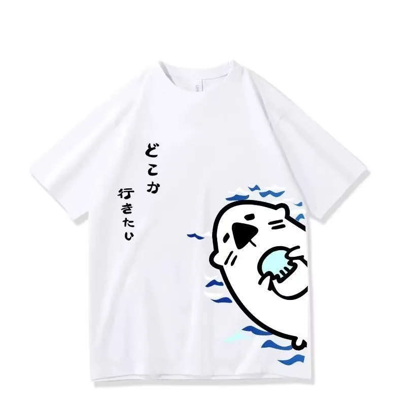 Project Sekai Hanasato Minori Printed Cotton T-shirt  Men Women Unisex Summer Short-sleeved Streetswear Tops Game T-Shirts