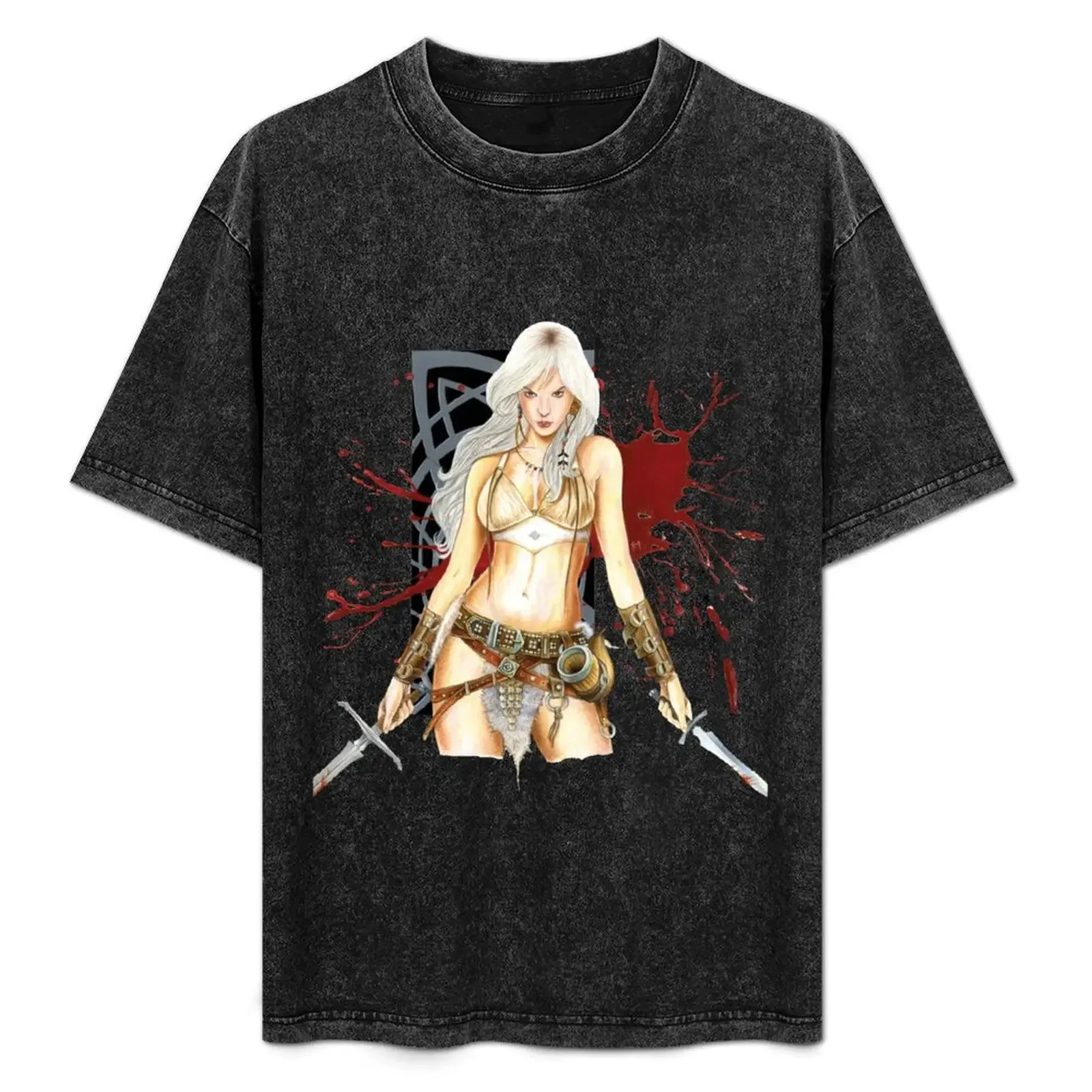 

The Barbarian Girl Lagertha T-Shirt Urban Casual Loose Fit Tee
