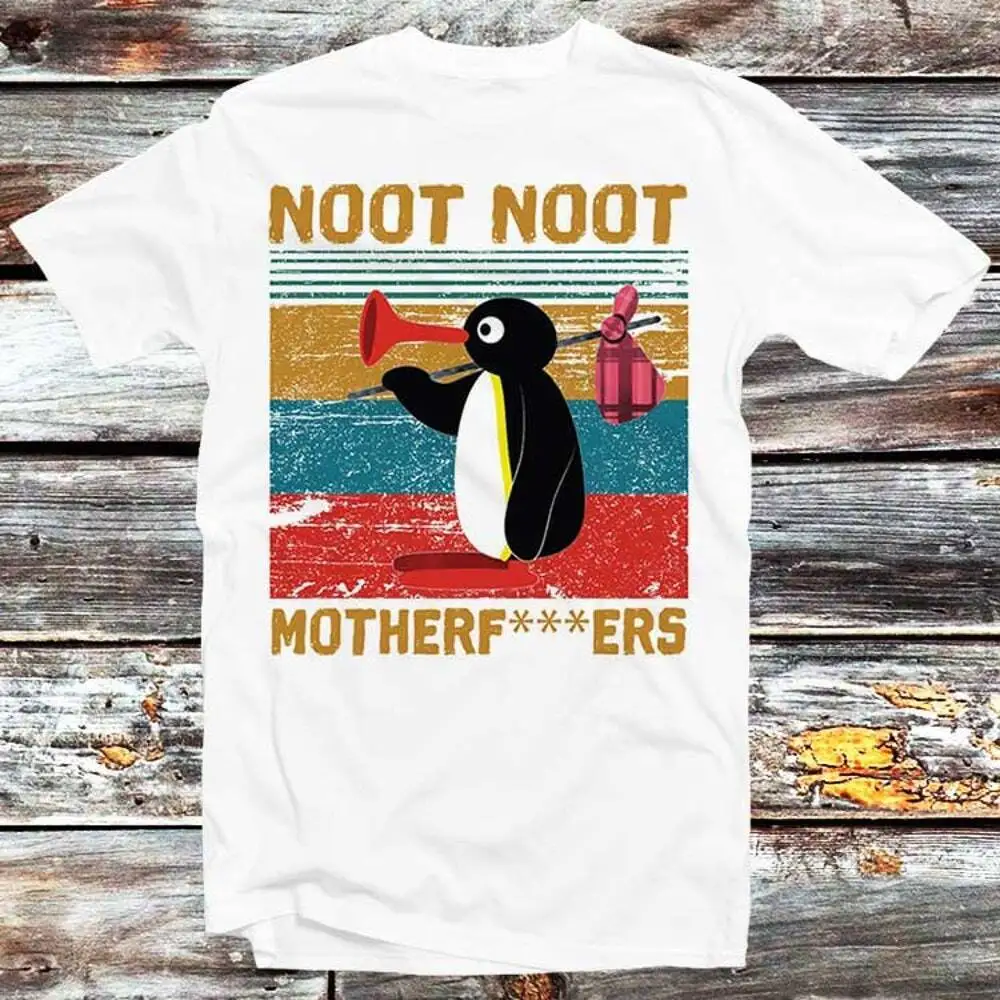 

Pingu Noot Noot Motherfu***Rs T-Shirt Funny Angry White Men'S Women'S Unisex