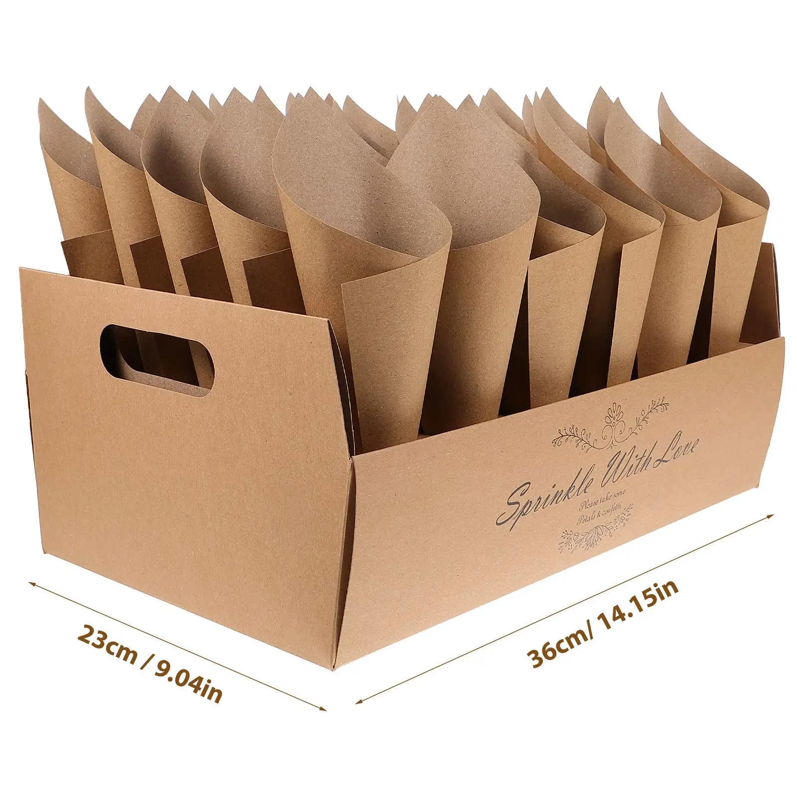 1 set di scatole per coriandoli Set di coni di carta per matrimoni per petali Supporti per coni di carta Vassoio portaoggetti Supporto per feste Piccolo