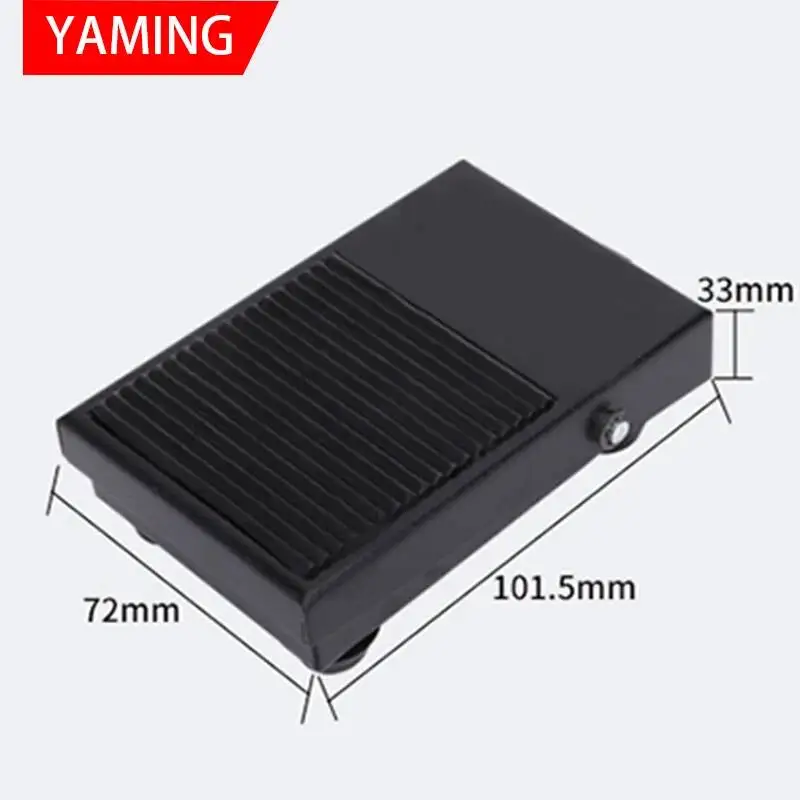 TFS-1 Pedal Foot Switch Controller With Two Meters Wire Momentary Reset SPDT With Iron Shell 10A 220/380V