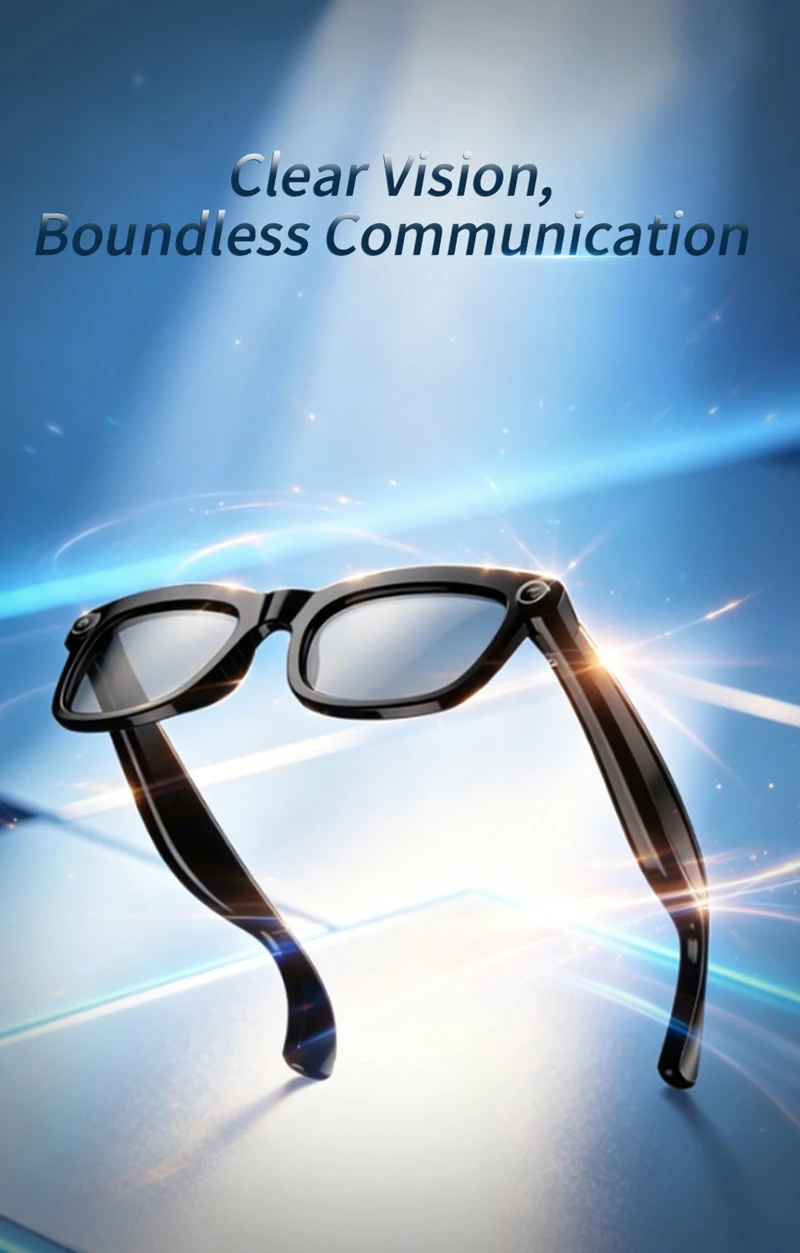 Lenovo Smart AI Glasses 800W HD 8K Shooting  Anti-shake Camera Photo Video Voice Call Translation  Bluetooth Motorcycle Glasses