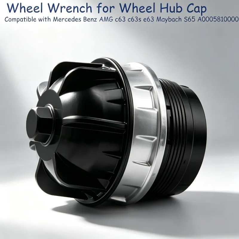 AMG E63 C63 C63s Car Accessories Wheel Hub Cap Wrench & Center Cap A0005810000 for Mercedes-Benz W205 Maybach S65 2015-2019