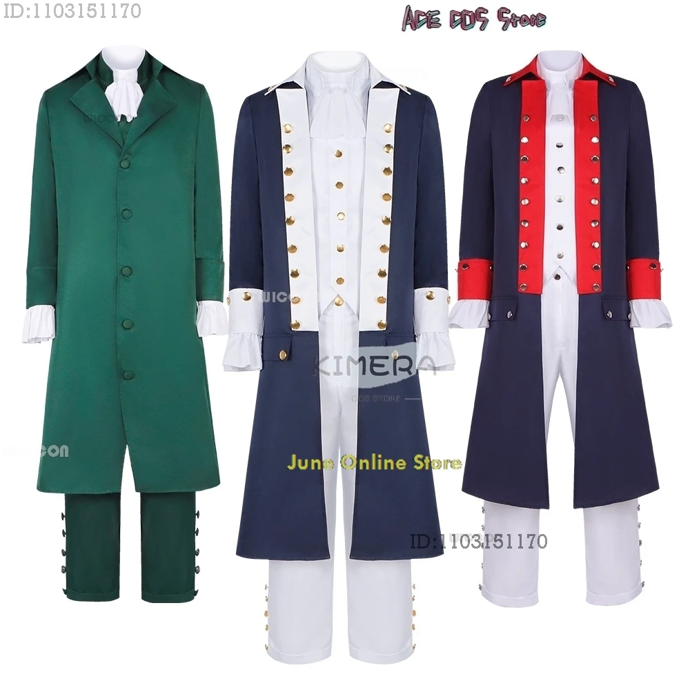 Hamiltons COSPLAY Musical Stage Cosplay Costume Alexander Gentlemen Ball Gown Medieval Adult Uniforms Retro Outfit