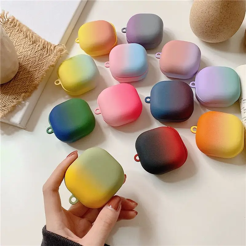 Funda rígida esmerilada para auriculares Galaxy buds Pro, color sólido, gradiente Simple, Auriculares bluetooth en vivo, nueva moda