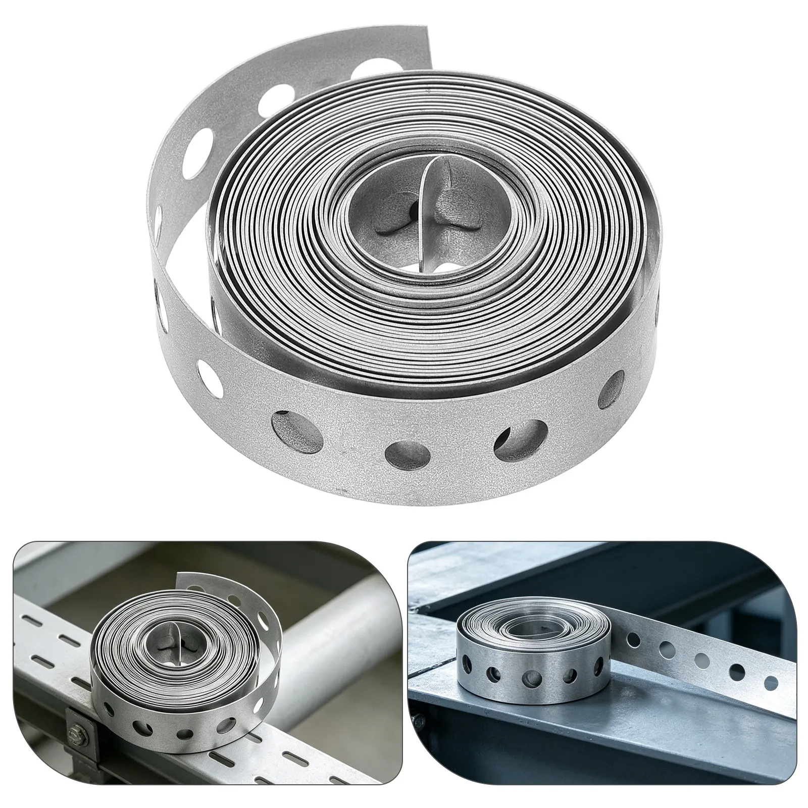 Plastic Metal Strapping With Holes For Electrical Work Builder Multi Angle Adjustable Pipe Fixing Bracket Compatible