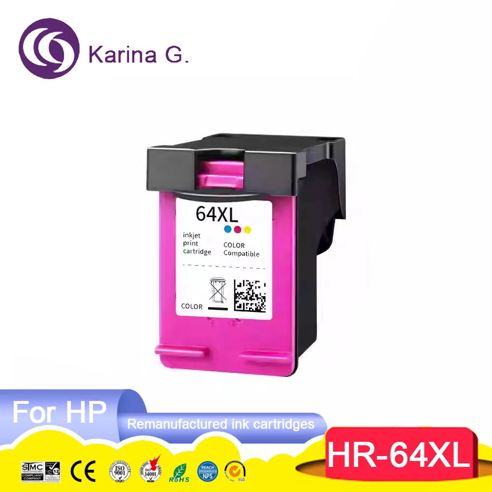 Imagem -02 - Cartucho de Tinta Colorido Remanufaturado hp Envy Photo 64 xl 64xl 6220 6222 6230 6232 6234 7120 7130 7155